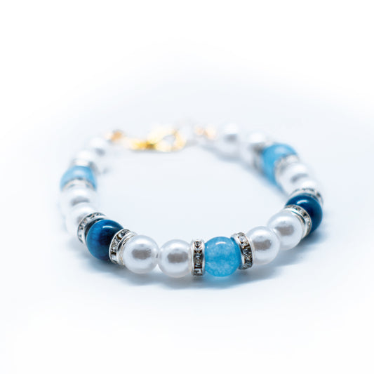Azul y Perlas Bracelet | Amor x Leon