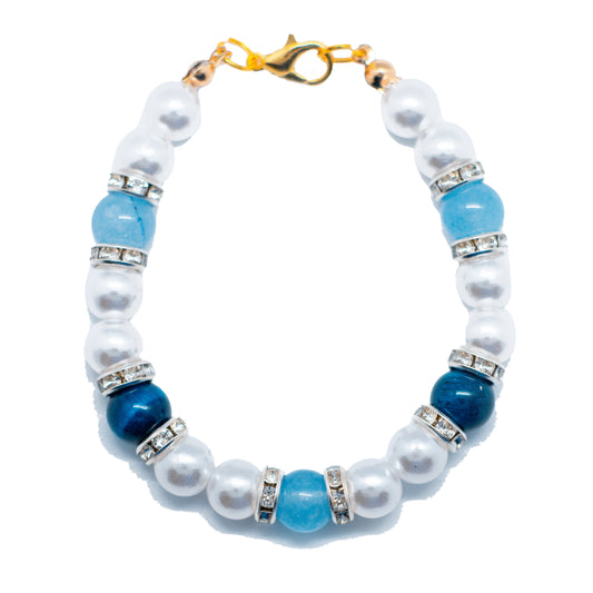 Azul y Perlas Bracelet | Amor x Leon